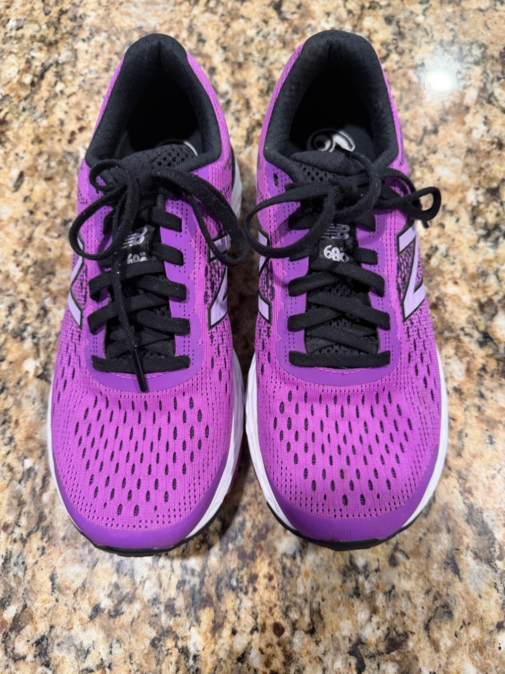 New Balance Women's Vibrant Purple & Black Running Sneakers - Picture 5 of 6